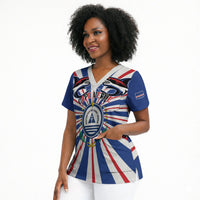 Personalized Cape Verde 1975 Scrub Top Happy Independence Day