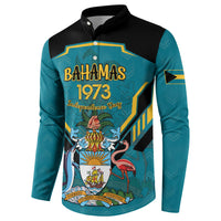 Personalized Bahamas 1973 Button Sweatshirt Happy Independence Day