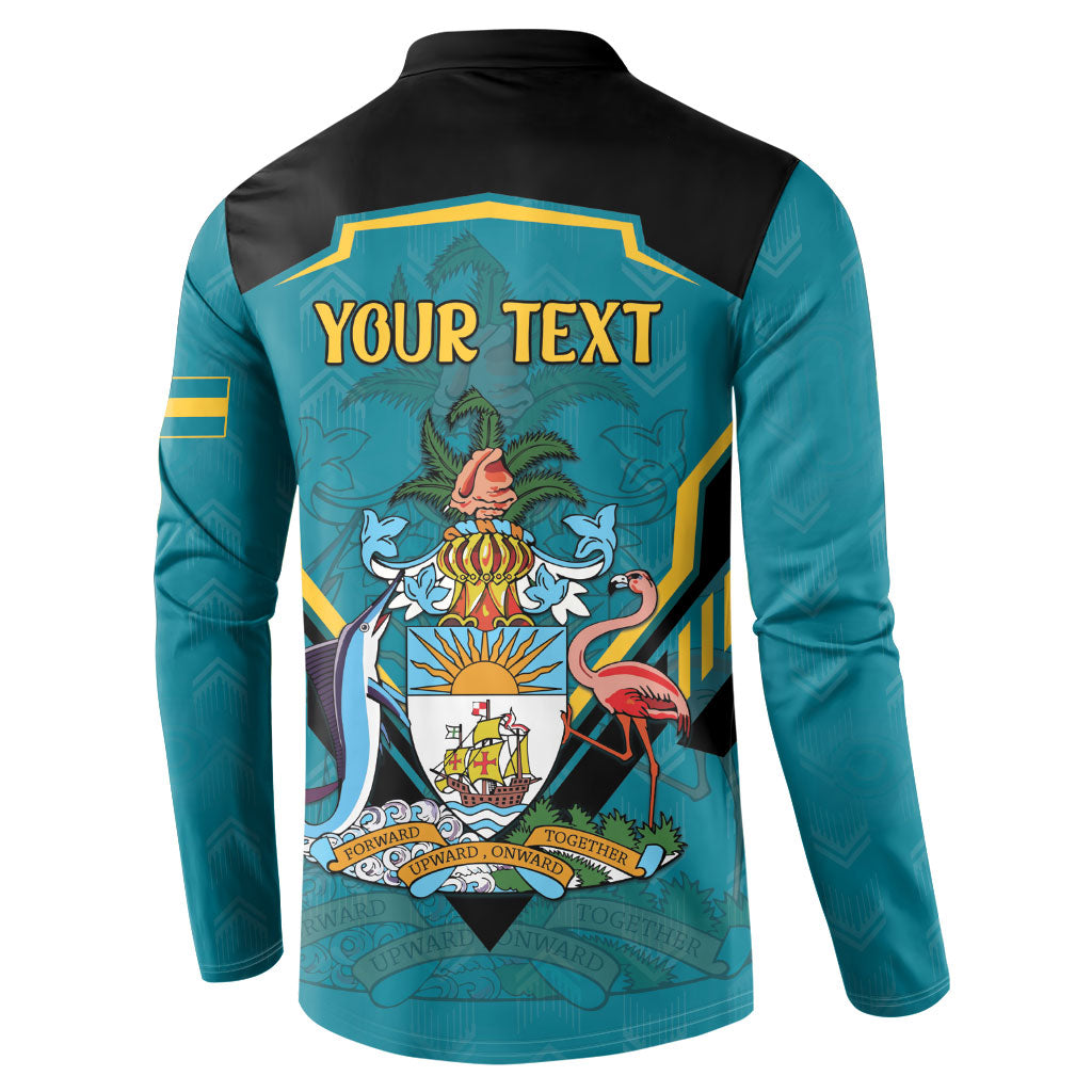 Personalized Bahamas 1973 Button Sweatshirt Happy Independence Day
