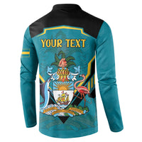 Personalized Bahamas 1973 Button Sweatshirt Happy Independence Day