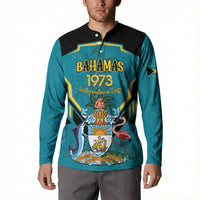 Personalized Bahamas 1973 Button Sweatshirt Happy Independence Day