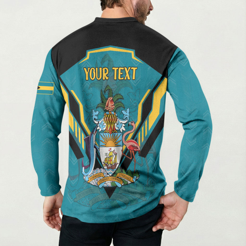 Personalized Bahamas 1973 Button Sweatshirt Happy Independence Day