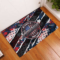 No Kings In America Since 1776 Rubber Doormat Grunge Style - Wonder Print Shop