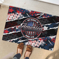 No Kings In America Since 1776 Rubber Doormat Grunge Style - Wonder Print Shop