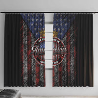 No Kings In America Since 1777 Window Curtain Retro Vibe - Wonder Print Shop