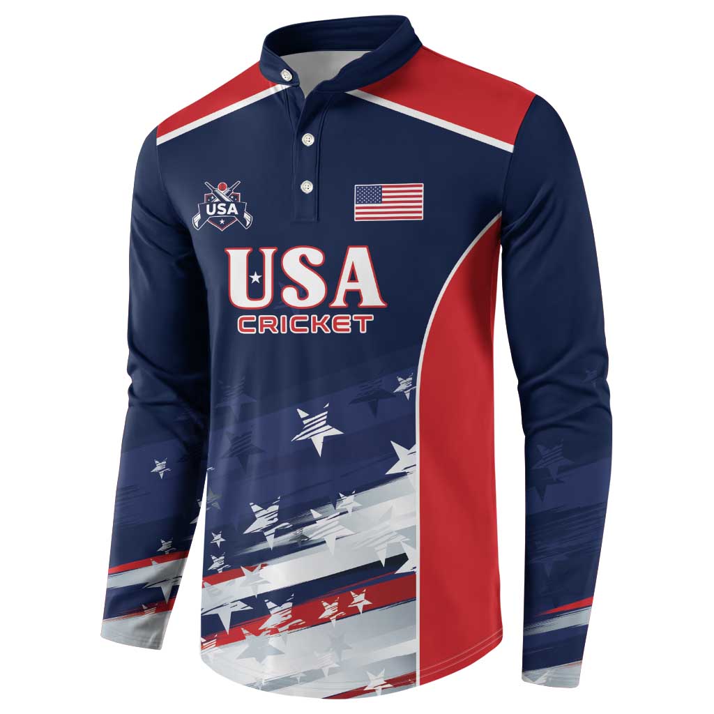 Custom USA Cricket Button Sweatshirt US Team Play Bold Play Proud - Wonder Print Shop