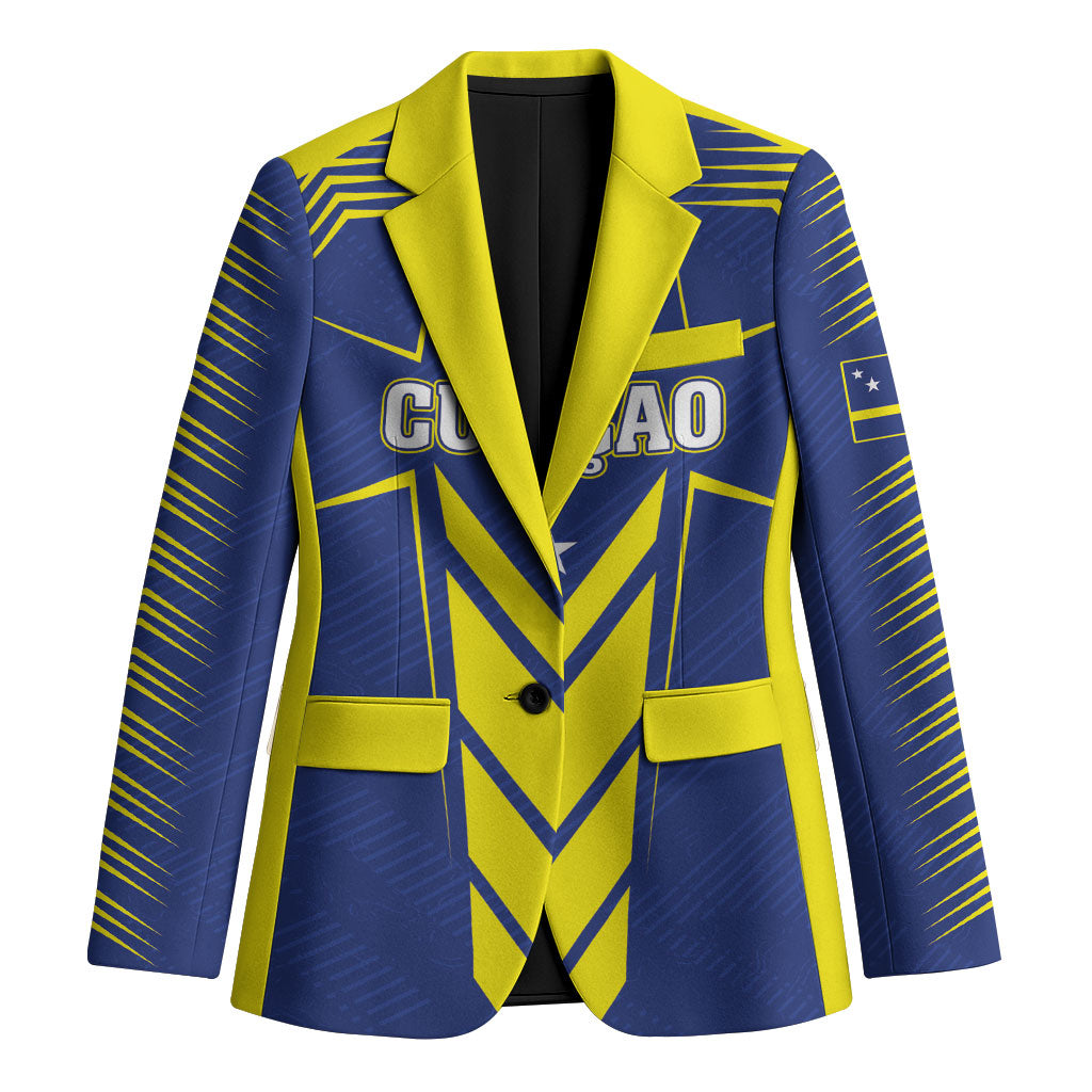 Personalized Curacao Flag Day Blazer Pais Korsou
