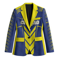 Personalized Curacao Flag Day Blazer Pais Korsou