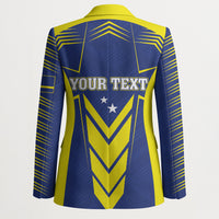 Personalized Curacao Flag Day Blazer Pais Korsou