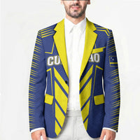 Personalized Curacao Flag Day Blazer Pais Korsou