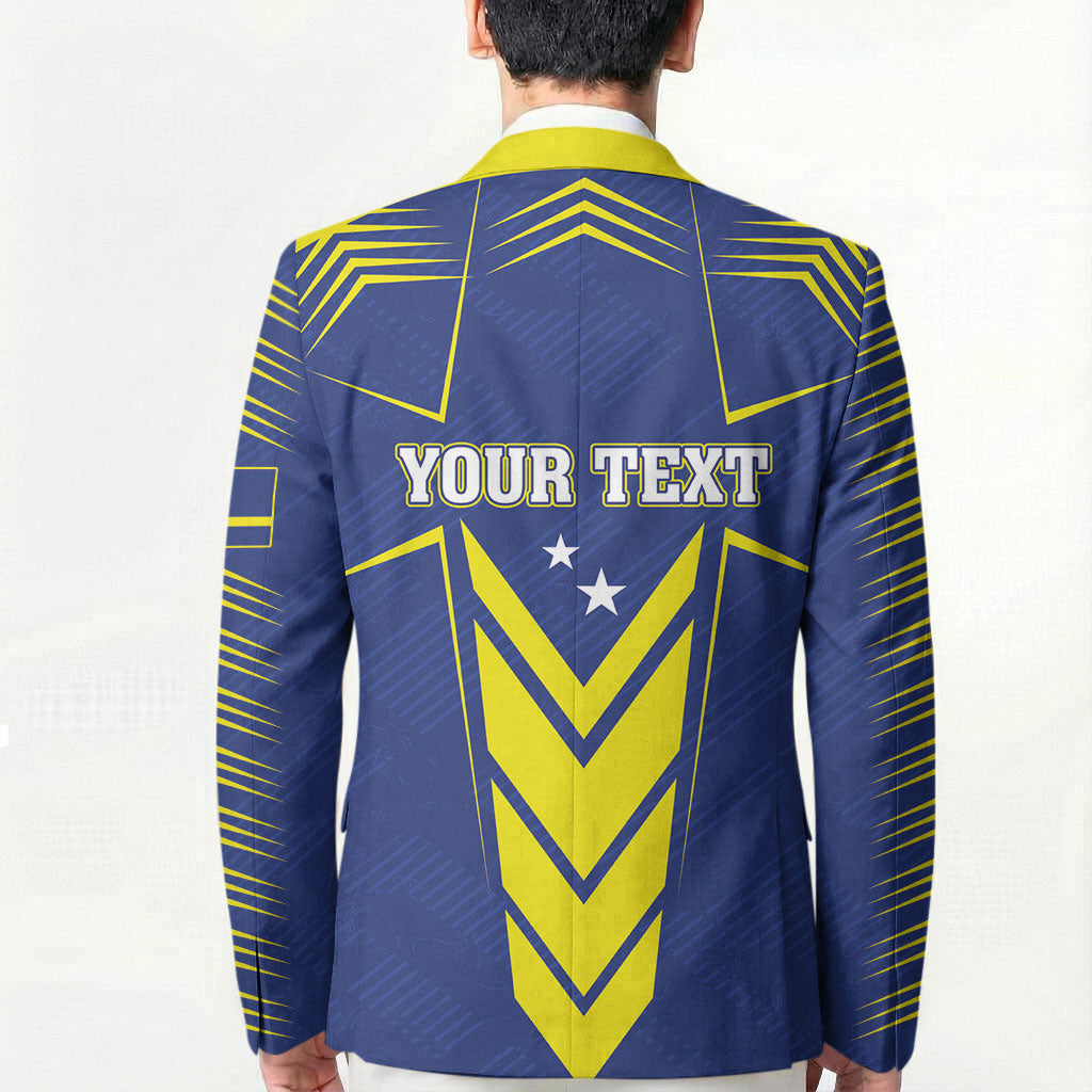 Personalized Curacao Flag Day Blazer Pais Korsou