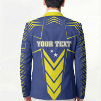 Personalized Curacao Flag Day Blazer Pais Korsou