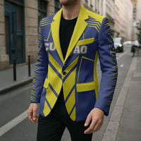 Personalized Curacao Flag Day Blazer Pais Korsou