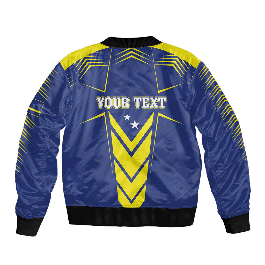 Personalized Curacao Flag Day Bomber Jacket Pais Korsou