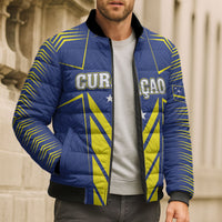 Personalized Curacao Flag Day Bomber Puffer Jacket Pais Korsou
