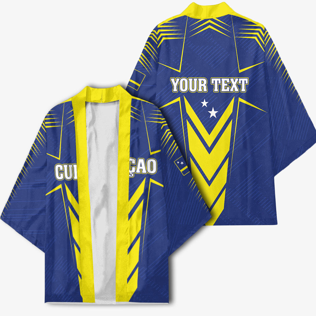 Personalized Curacao Flag Day Kimono Pais Korsou