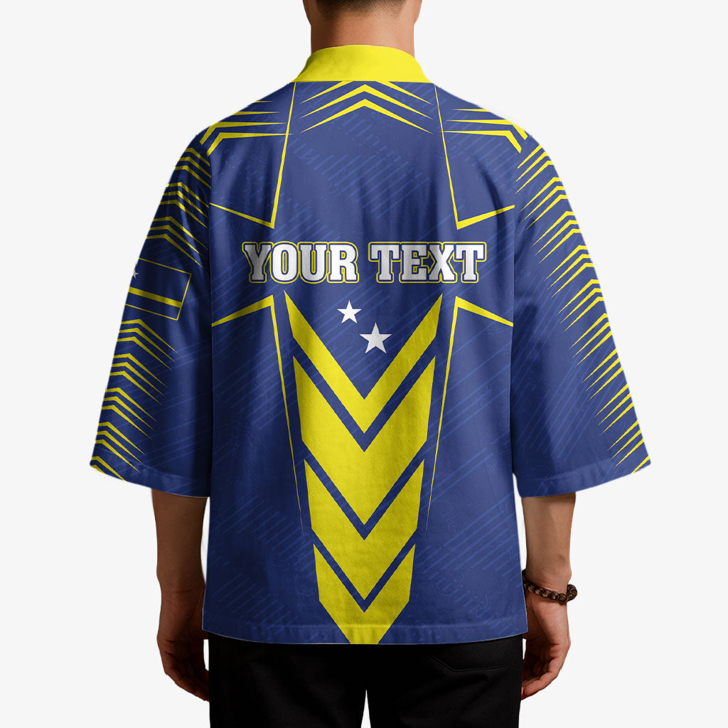 Personalized Curacao Flag Day Kimono Pais Korsou
