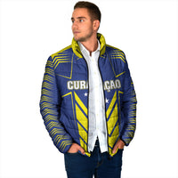 Personalized Curacao Flag Day Padded Jacket Pais Korsou