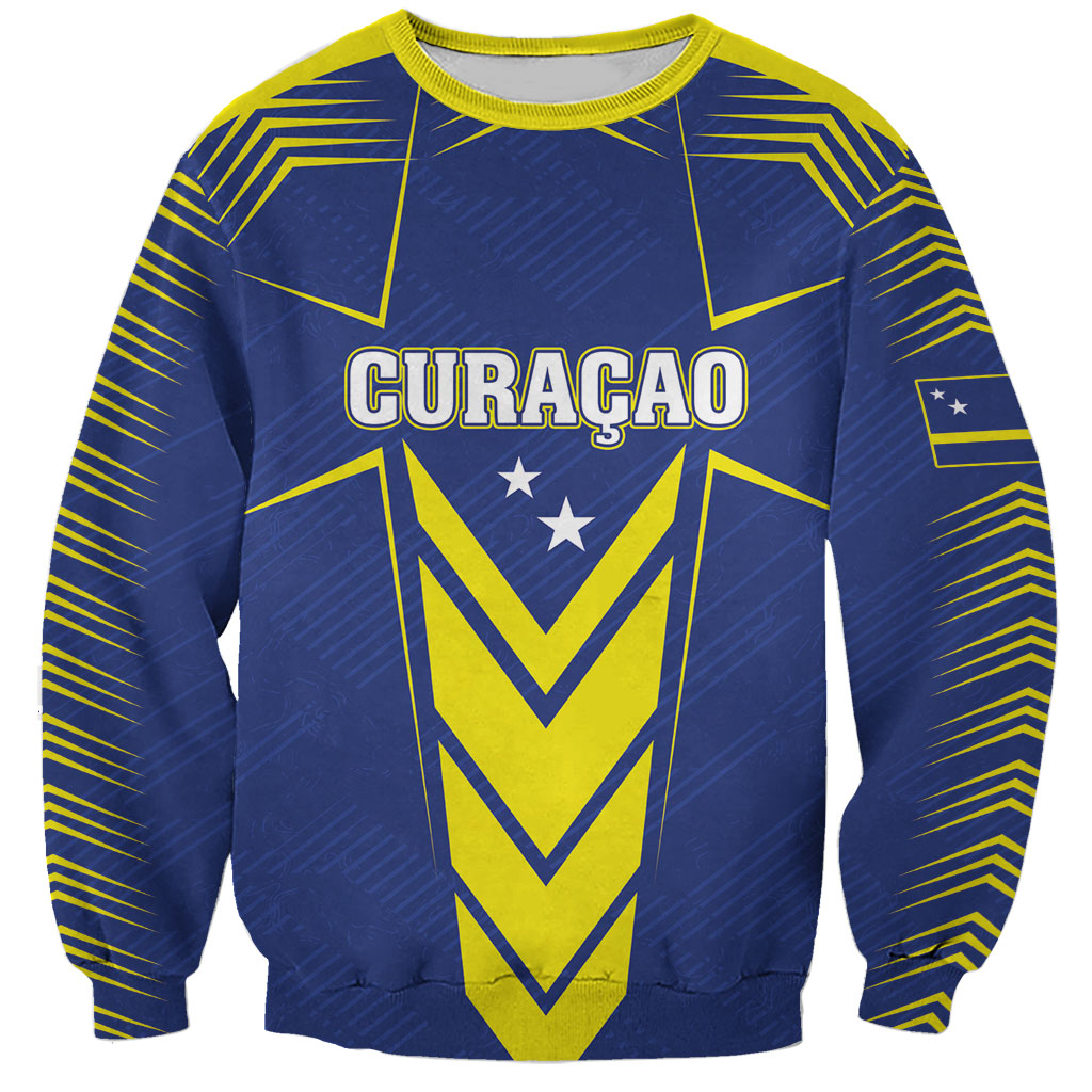 Personalized Curacao Flag Day Sweatshirt Pais Korsou