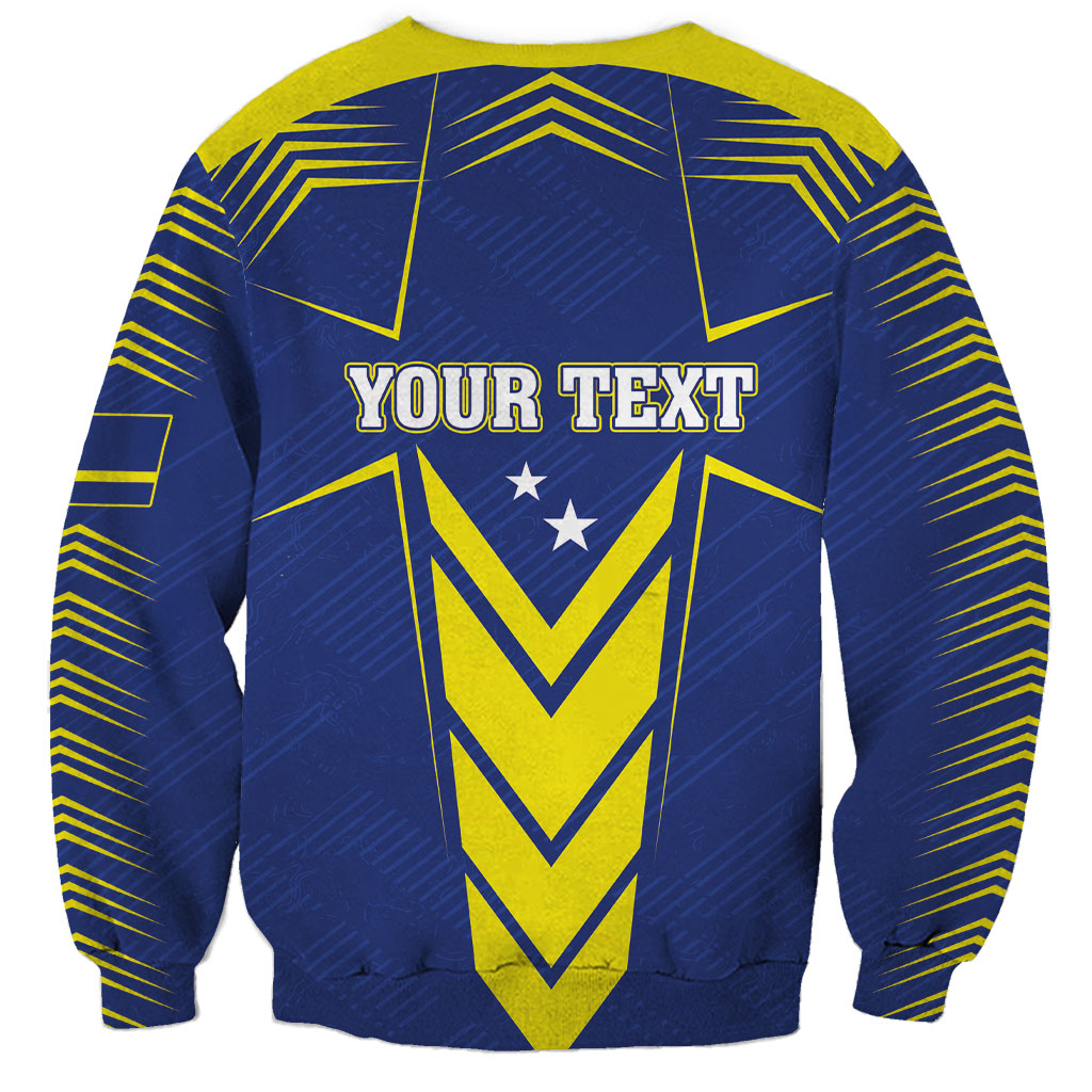 Personalized Curacao Flag Day Sweatshirt Pais Korsou