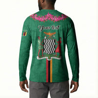 Personalized One Zambia One Nation Button Sweatshirt Happy Independence Day
