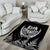 Custom New Zealand Rugby Area Rug NZ Opango Forever Silver Fern Heart - Wonder Print Shop