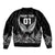 Custom New Zealand Rugby Bomber Jacket NZ Opango Forever Silver Fern Heart - Wonder Print Shop