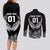 Custom New Zealand Rugby Couples Matching Long Sleeve Bodycon Dress and Long Sleeve Button Shirt NZ Opango Forever Silver Fern Heart - Wonder Print Shop