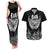 Custom New Zealand Rugby Couples Matching Tank Maxi Dress and Hawaiian Shirt NZ Opango Forever Silver Fern Heart - Wonder Print Shop