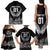 Custom New Zealand Rugby Family Matching Tank Maxi Dress and Hawaiian Shirt NZ Opango Forever Silver Fern Heart - Wonder Print Shop