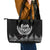 Custom New Zealand Rugby Leather Tote Bag NZ Opango Forever Silver Fern Heart - Wonder Print Shop