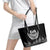 Custom New Zealand Rugby Leather Tote Bag NZ Opango Forever Silver Fern Heart - Wonder Print Shop