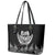 Custom New Zealand Rugby Leather Tote Bag NZ Opango Forever Silver Fern Heart - Wonder Print Shop