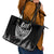 Custom New Zealand Rugby Leather Tote Bag NZ Opango Forever Silver Fern Heart - Wonder Print Shop