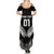 Custom New Zealand Rugby Summer Maxi Dress NZ Opango Forever Silver Fern Heart - Wonder Print Shop