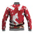 Denmark Christmas Baseball Jacket Coquette Bow With Swan - Wonder Print Shop