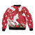 Denmark Christmas Bomber Jacket Coquette Bow With Swan - Wonder Print Shop