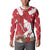 Denmark Christmas Button Sweatshirt Coquette Bow With Swan - Wonder Print Shop