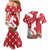 Denmark Christmas Couples Matching Mermaid Dress and Hawaiian Shirt Coquette Bow With Swan - Wonder Print Shop