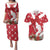 Denmark Christmas Couples Matching Puletasi and Hawaiian Shirt Coquette Bow With Swan - Wonder Print Shop