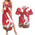 Denmark Christmas Couples Matching Summer Maxi Dress and Hawaiian Shirt Coquette Bow With Swan - Wonder Print Shop