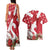 Denmark Christmas Couples Matching Tank Maxi Dress and Hawaiian Shirt Coquette Bow With Swan - Wonder Print Shop