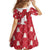 Denmark Christmas Family Matching Long Sleeve Bodycon Dress and Hawaiian Shirt Coquette Bow With Swan - Wonder Print Shop