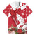 Denmark Christmas Family Matching Long Sleeve Bodycon Dress and Hawaiian Shirt Coquette Bow With Swan - Wonder Print Shop