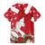 Denmark Christmas Family Matching Long Sleeve Bodycon Dress and Hawaiian Shirt Coquette Bow With Swan - Wonder Print Shop