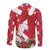 Denmark Christmas Family Matching Long Sleeve Bodycon Dress and Hawaiian Shirt Coquette Bow With Swan - Wonder Print Shop