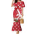 Denmark Christmas Family Matching Mermaid Dress and Hawaiian Shirt Coquette Bow With Swan - Wonder Print Shop