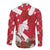 Denmark Christmas Family Matching Off The Shoulder Long Sleeve Dress and Hawaiian Shirt Coquette Bow With Swan - Wonder Print Shop