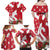 Denmark Christmas Family Matching Off Shoulder Maxi Dress and Hawaiian Shirt Coquette Bow With Swan - Wonder Print Shop