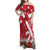 Denmark Christmas Family Matching Off Shoulder Maxi Dress and Hawaiian Shirt Coquette Bow With Swan - Wonder Print Shop